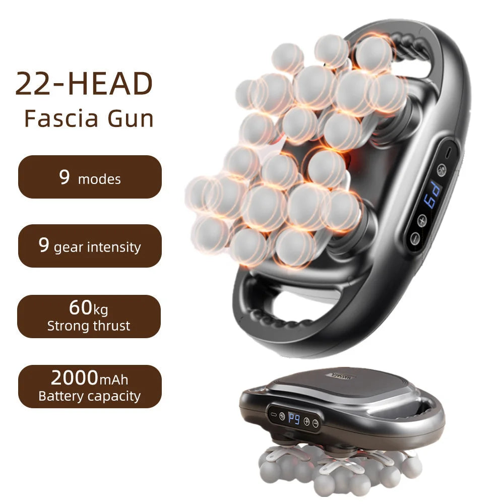 22-Head High-Frequency Fascia Gun