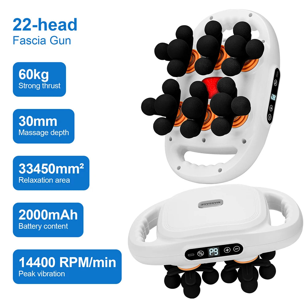 22-Head High-Frequency Fascia Gun