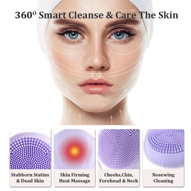 Electric Face Scrubber Cleanser Brush