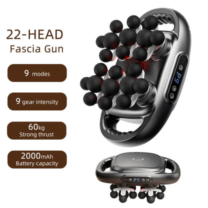 22-Head High-Frequency Fascia Gun