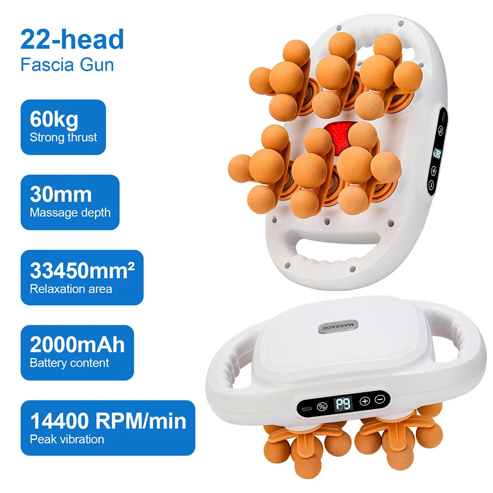22-Head High-Frequency Fascia Gun